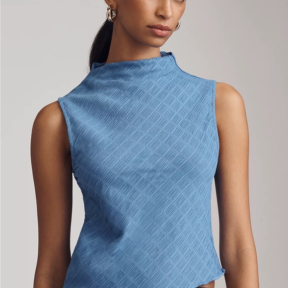 NWOT Maeve asymmetricTextured tank